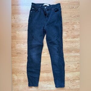 7 For All Mankind Aubrey Charcoal Skinny Jeans